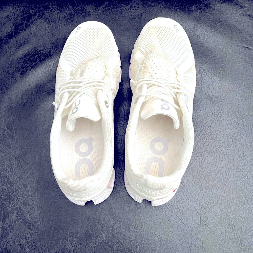 ON white/white athletic shoes